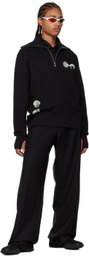 Marine Serre Black Ouroboros Sweatshirt