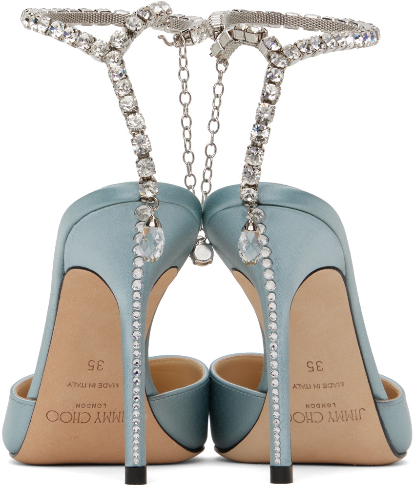 JIMMY CHOO ブルースエード ハイヒール ジミーチュウ パンプス スエード ターコイズブルー サイズ36.5