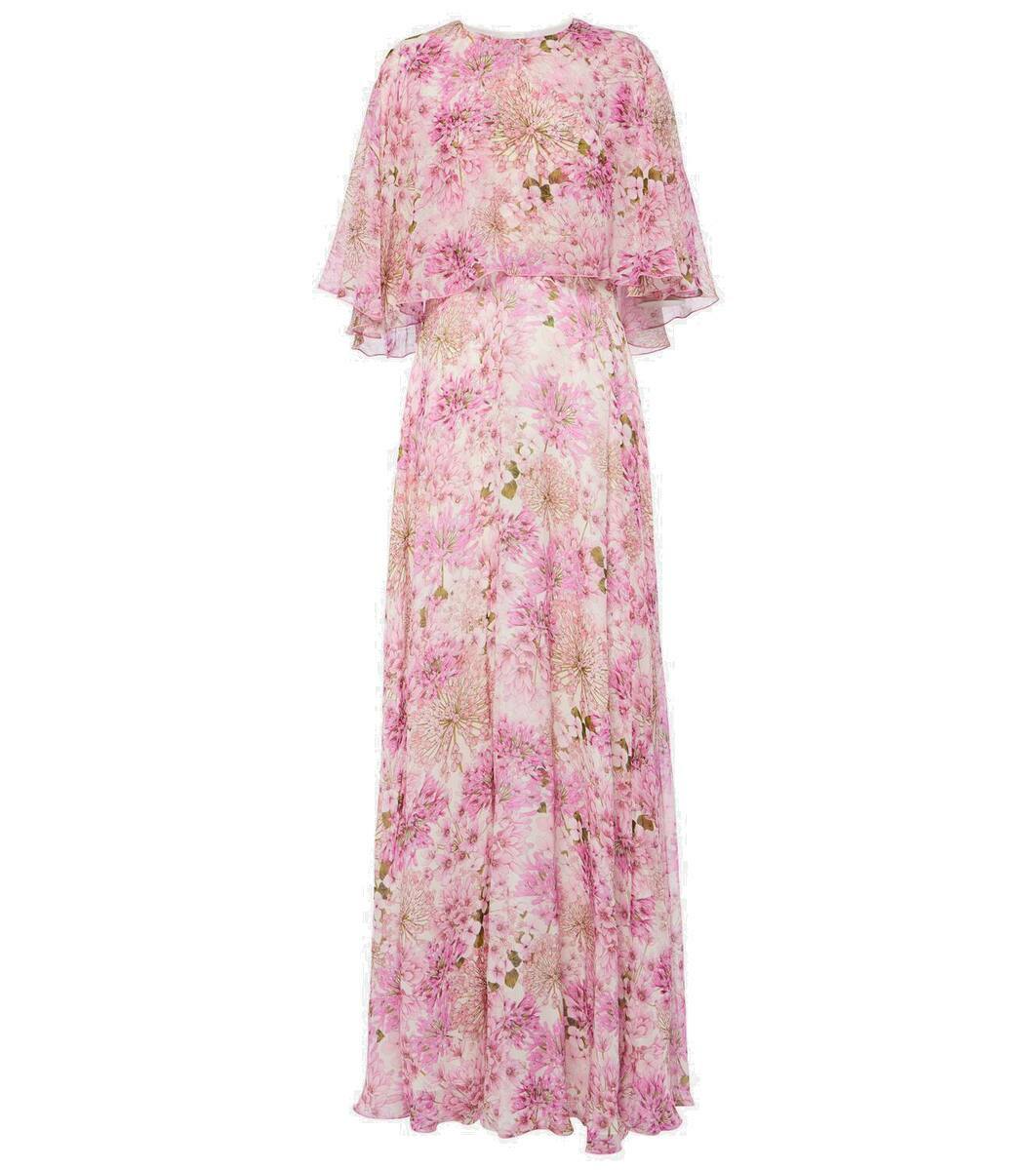 Giambattista Valli Printed silk georgette maxi dress Giambattista Valli Printed silk georgette maxi dress