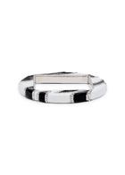 Jacquemus Le Bracelet Rond Zebra Enamelled Bracelet - Black - One Size