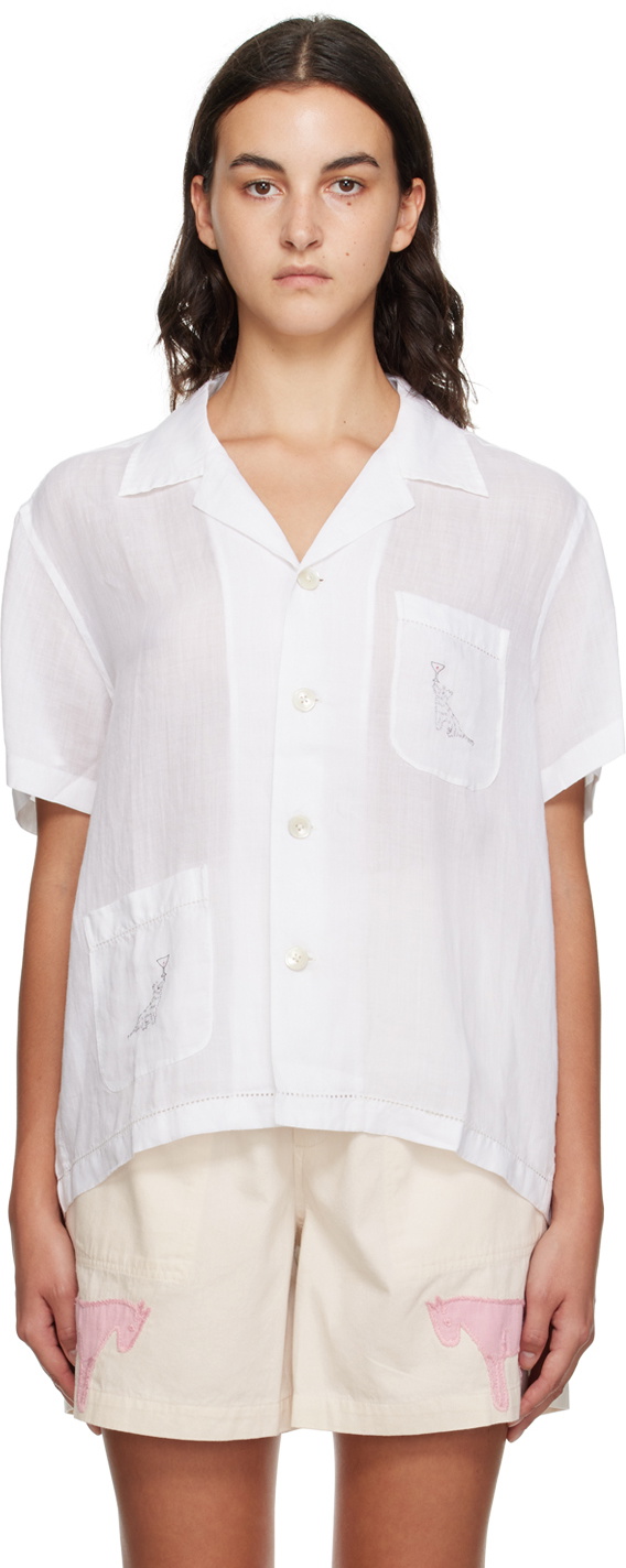 Bode White Party Trick Shirt Bode