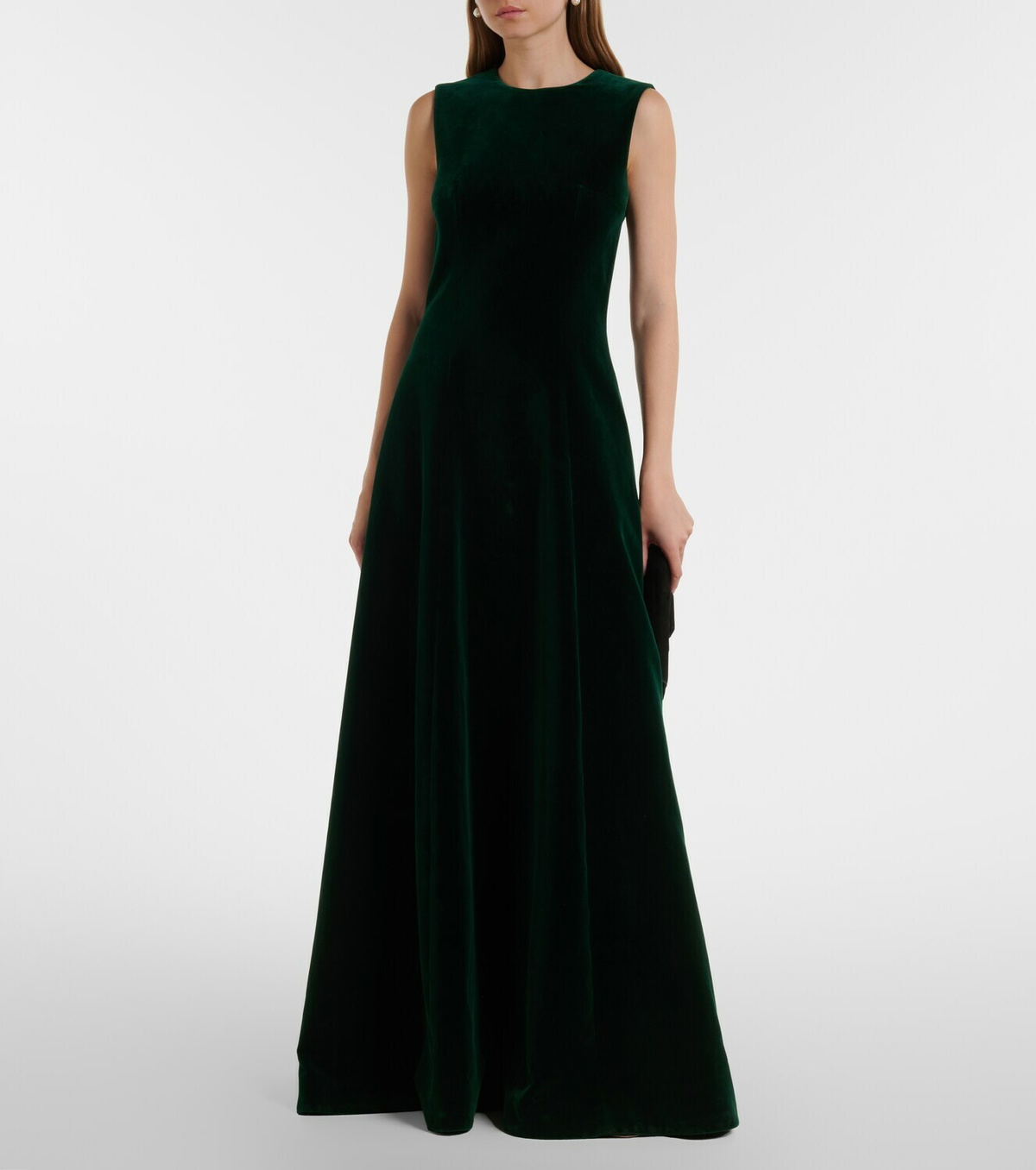 Emilia Wickstead Nodin cotton velour gown