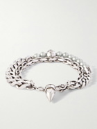 Alexander McQueen - Silver-Tone and Faux Pearl Chain Bracelet