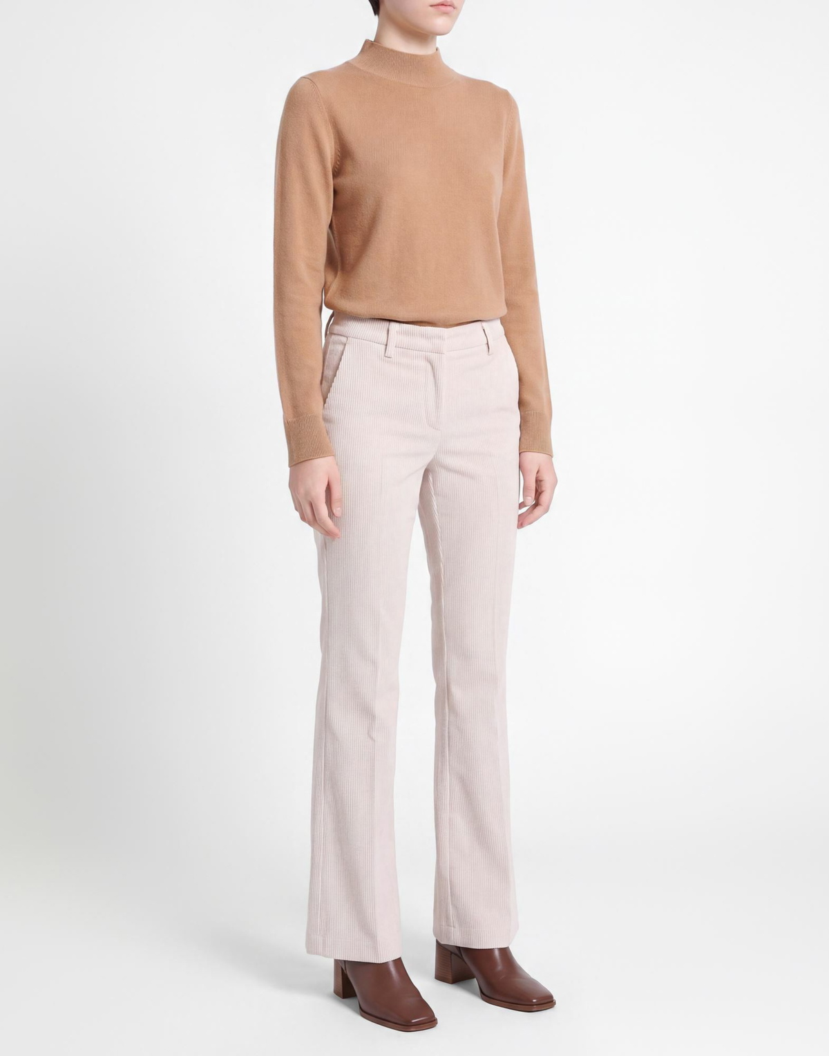 Manila Grace Womens Pants in Off white