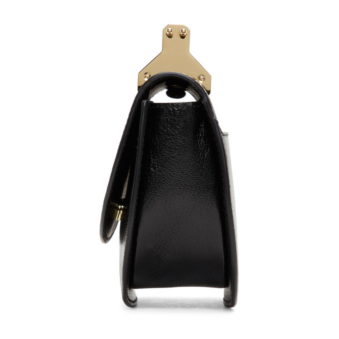 M2Malletier Black Mini Half-Moon Lux Bag