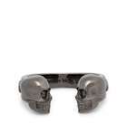 Alexander McQueen - Skull Gunmetal-Tone Ring - Black