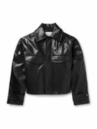 Entire Studios - Cache Cropped Leather Jacket - Black