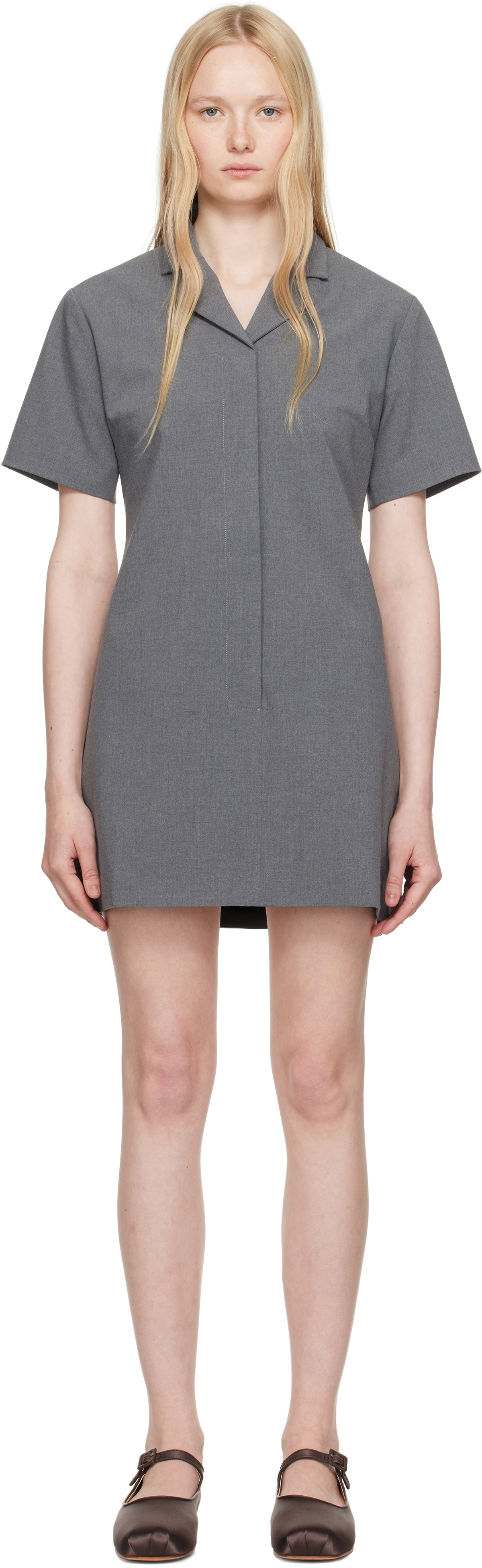 【関税込み】Sandy Liang ホワイト Toki ミニワンピース White Toki Minidress by Sandy Liang on Sale
