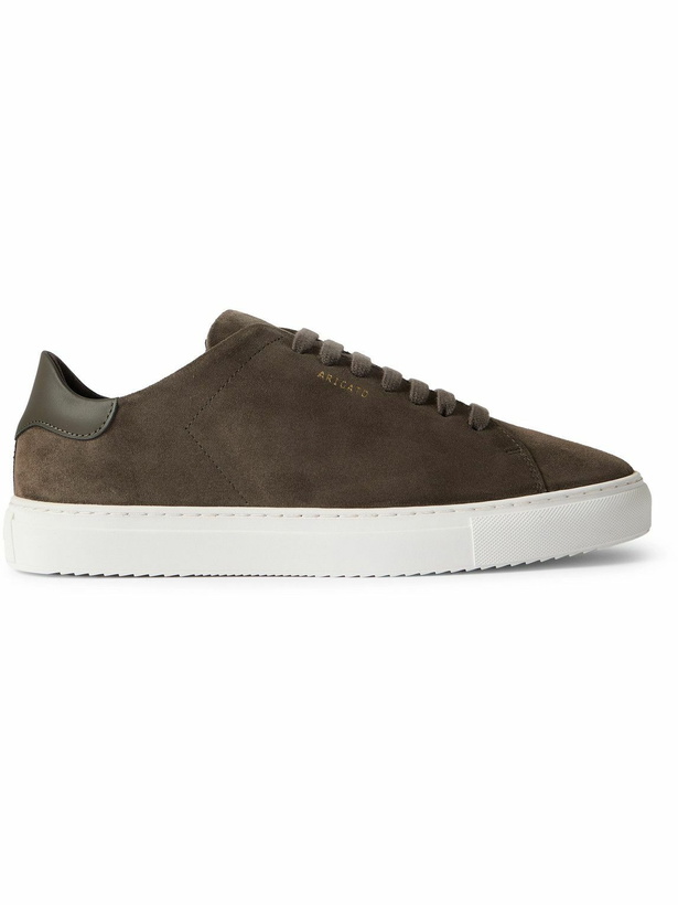 Photo: Axel Arigato - Clean 90 Leather-Trimmed Suede Sneakers - Brown