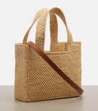 Loewe Paula's Ibiza embellished raffia tote bag