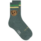 Rostersox Bear Moku Sock in Green