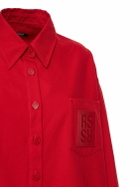 RAF SIMONS Oversize Cotton Denim Shirt