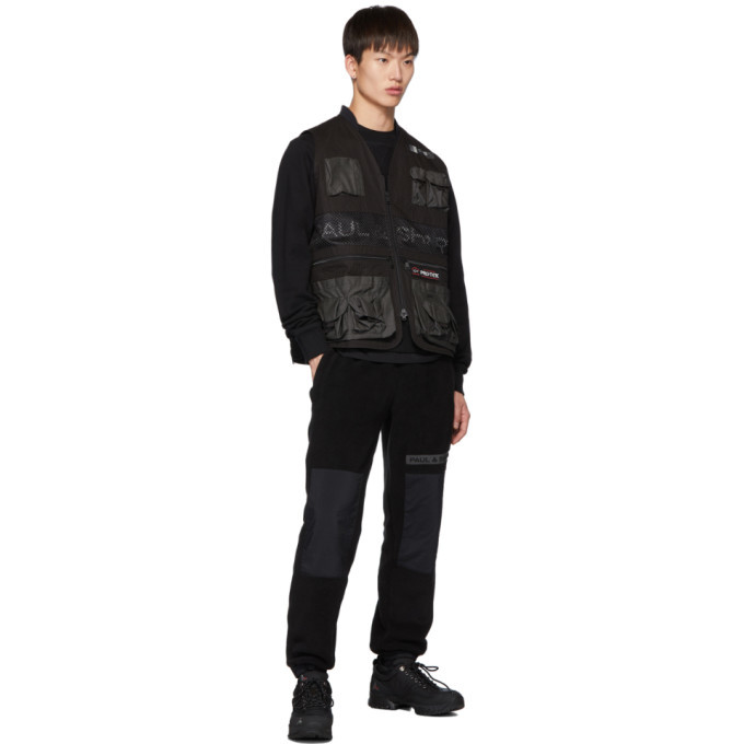 LQQK Studio for Paul and Shark Black Ripstop Military Vest