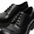 Balenciaga Men's Venom Derby Shoe in Black/Aged Silver