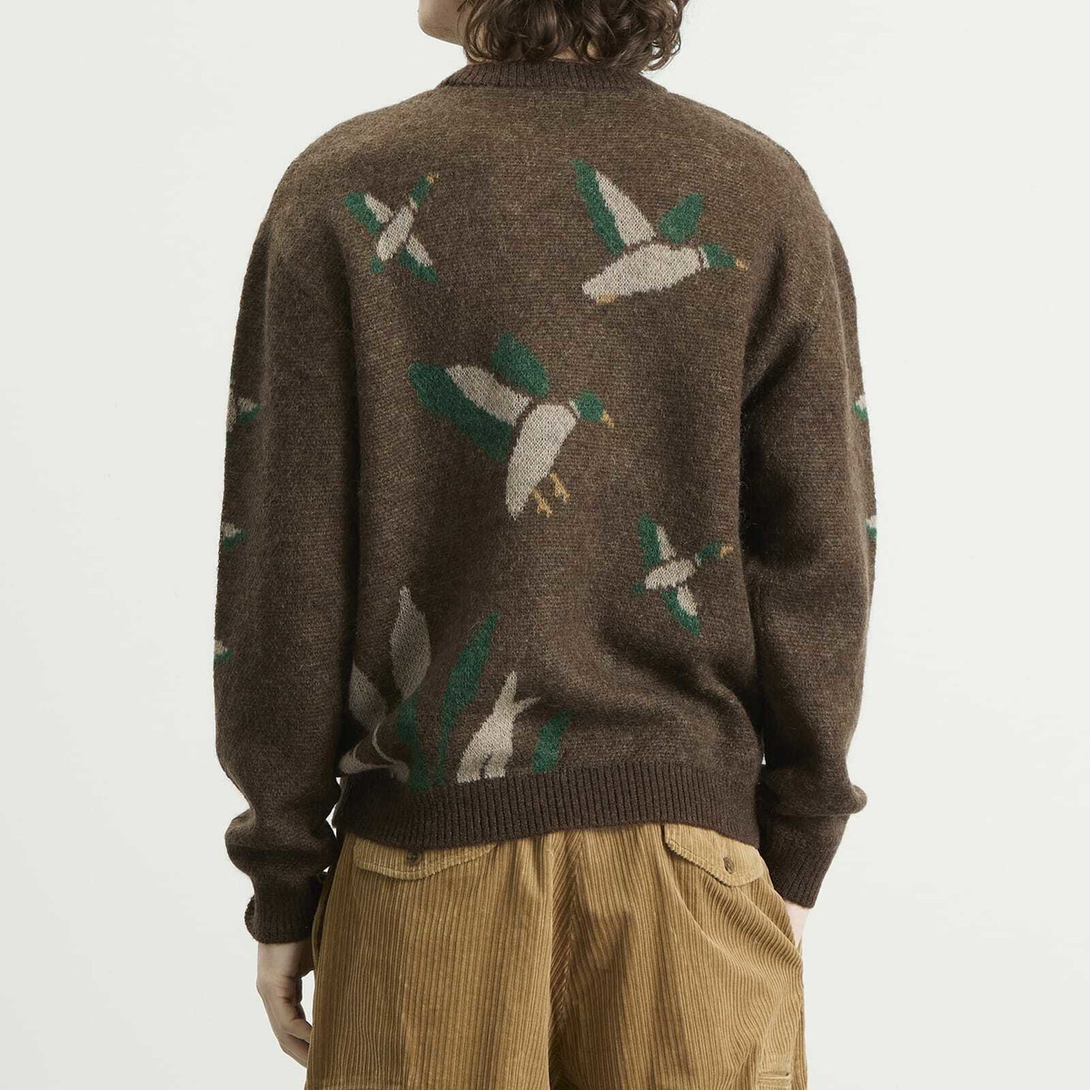 Human Made Men's Graphic Knit Sweater in Brown