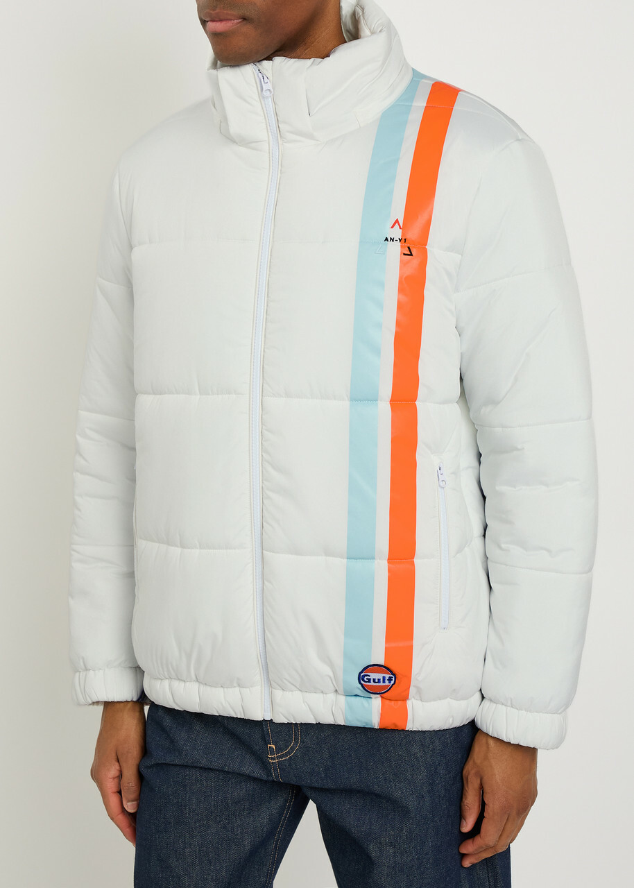 AN-Y1 Riski Padded Hooded Shell Jacket White