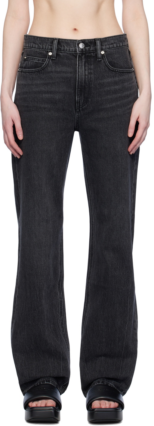 Light blue wide-leg panelled jeans - women - ALEXANDER WANG -  divincenzoboutique.com