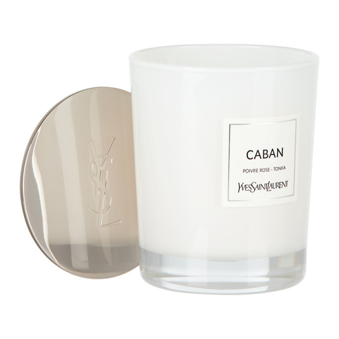 Yves Saint Laurent TUXEDO アロマキャンドル 165g Tuxedo Candle Saint Laurent Candle Yves Saint Laurent Caban Candle