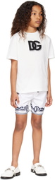 Dolce&Gabbana Kids White DG Logo Jersey T-shirt