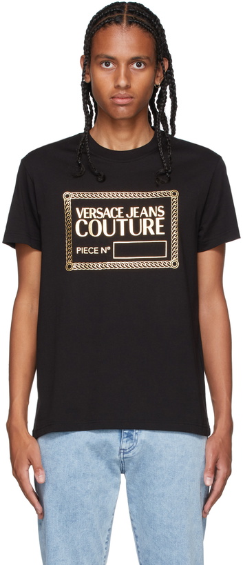 Photo: Versace Jeans Couture Black & Gold Foil T-Shirt