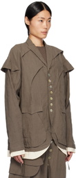 ænrmòus Brown Benedetta Jacket