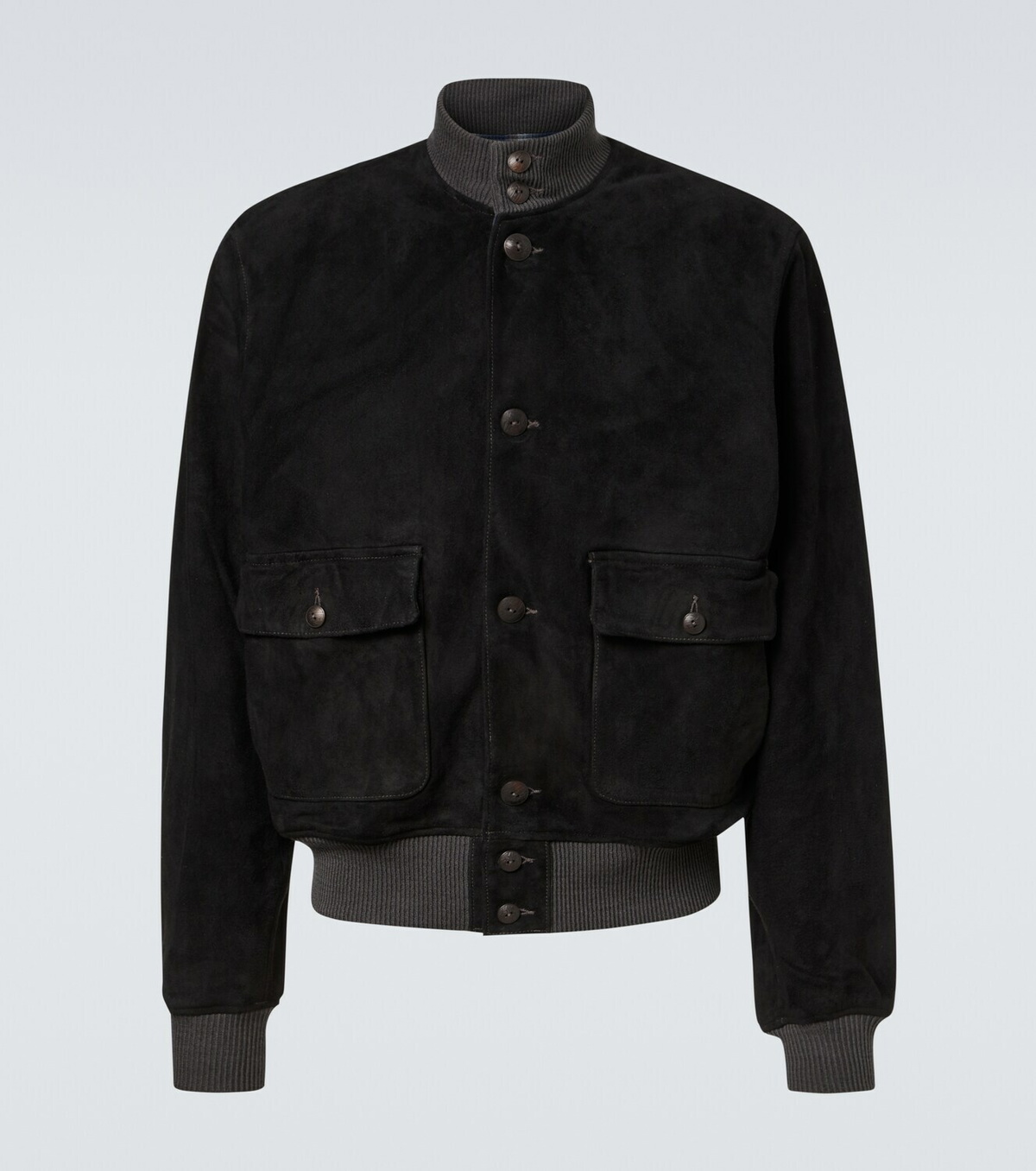 RRL Mason suede bomber jacket