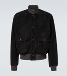 RRL Mason suede bomber jacket