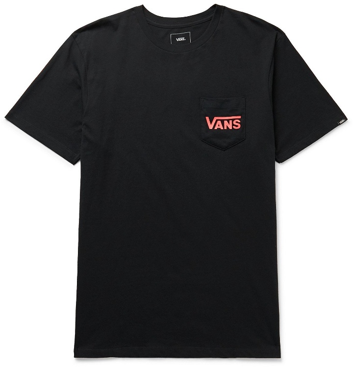 Photo: Vans - OTW Classic Logo-Print Combed Cotton-Jersey T-Shirt - Black