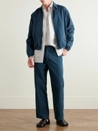 Auralee - Cotton-Twill Blouson Jacket - Blue