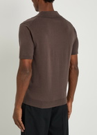 Raith Priva Cotton Polo Shirt Dark Brown