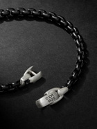 David Yurman - Blackened Sterling Silver Chain Bracelet - Black