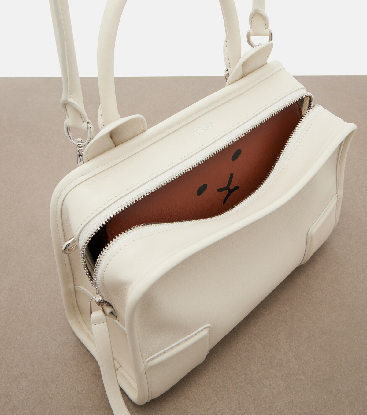 Loewe Amazona 180 Lion Intarsio Small tote bag