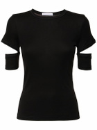 HELMUT LANG Slash Cut Out Long Sleeve Top