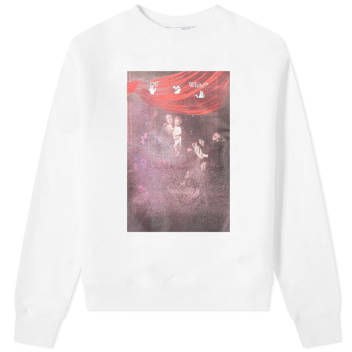 Photo: Off-White Sprayed Caravaggio Slim Crewneck