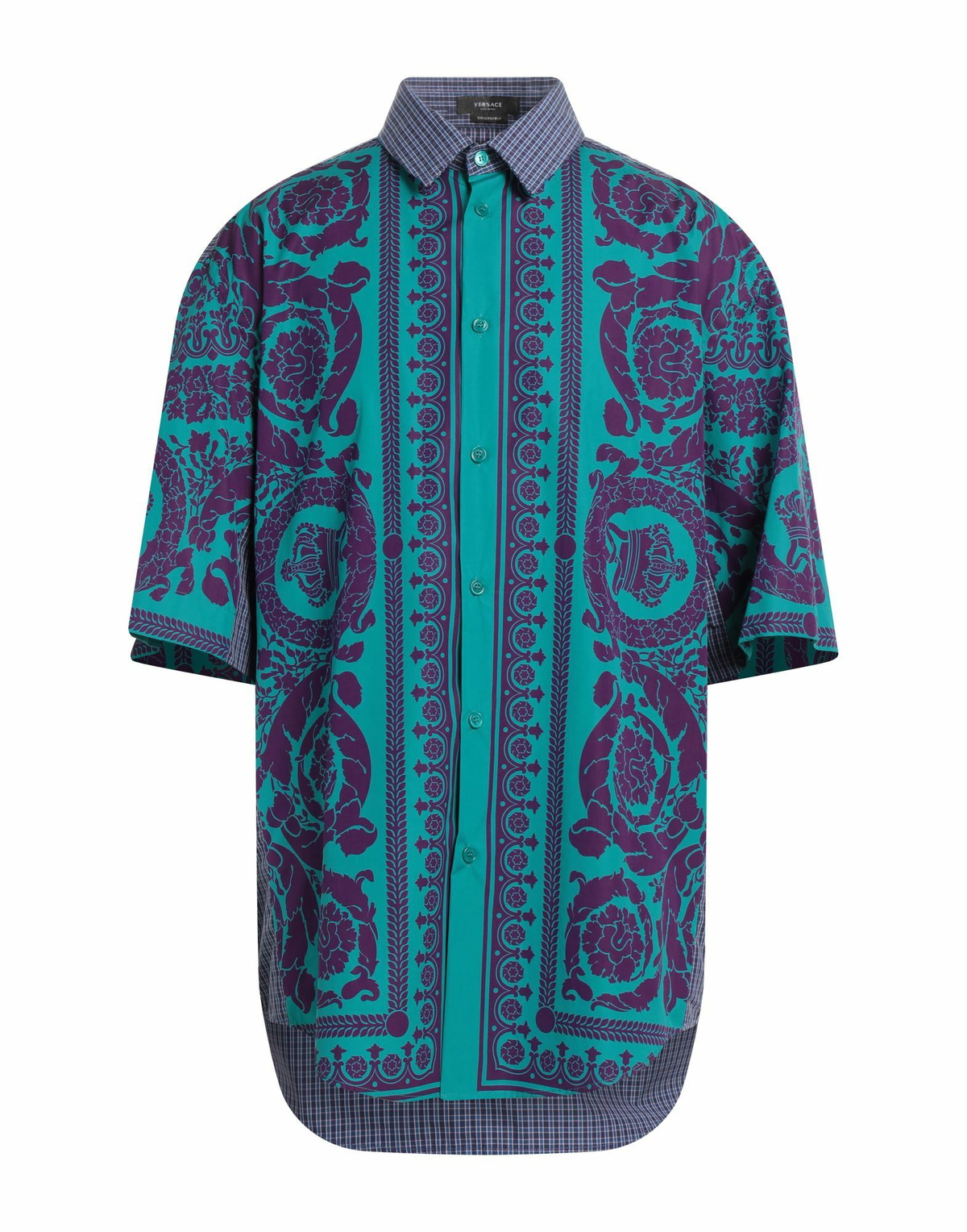 Versace Mens Shirt Emerald in Green