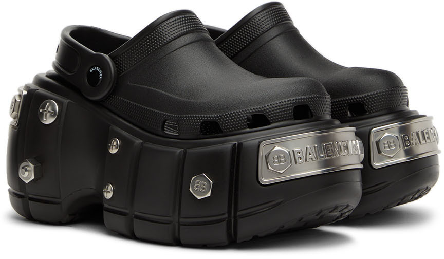 Balenciaga Black Crocs Edition Sandals Balenciaga