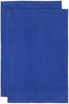 Tekla Two-Pack Blue Woven Linen Kitchen Towel