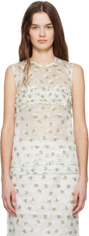Photo: Cecilie Bahnsen White Oksana Tank Top
