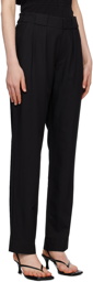 Proenza Schouler Black Proenza Schouler White Label Drapey Suiting Trousers