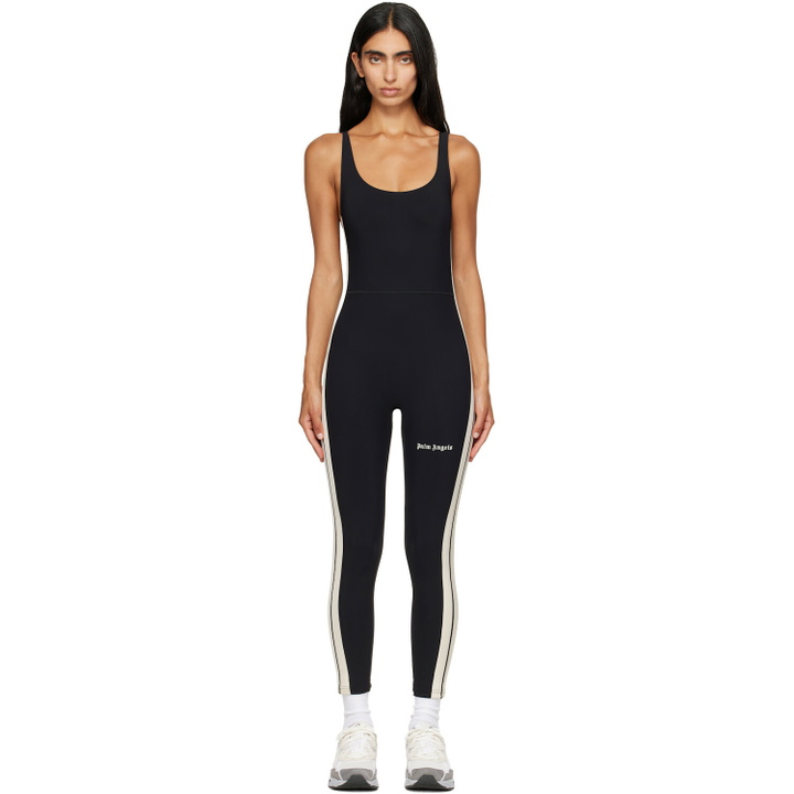 Photo: Palm Angels Black Logo Active Track Jumpsuit