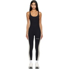 Palm Angels Black Logo Active Track Jumpsuit