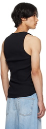 Mugler Black Logo Tank Top