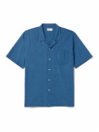 Universal Works - Road Convertible-Collar Cotton-Seersucker Shirt - Blue