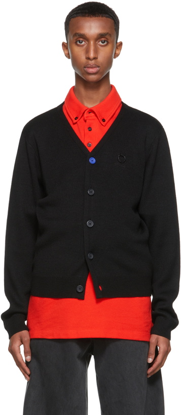 Photo: Raf Simons Black Fred Perry Edition Cardigan