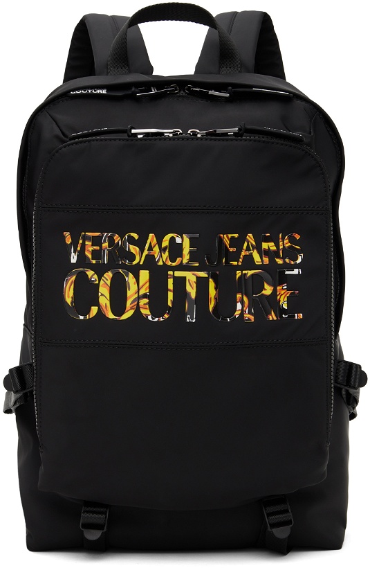 Photo: Versace Jeans Couture Black & Multi Iconic Range Backpack