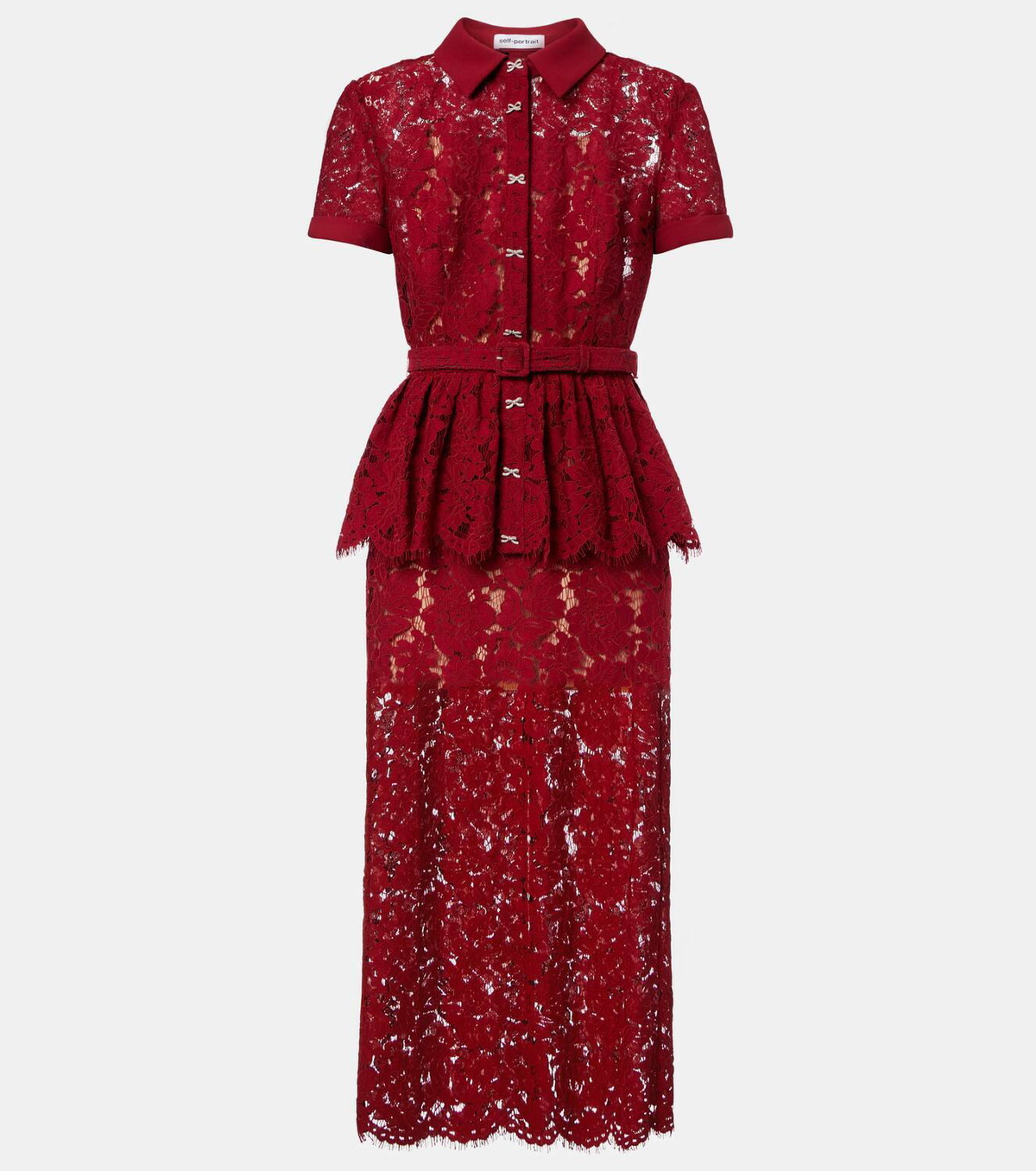 burgundy lace peplum midi dress product info and reviews GLS Peplum Jersey Floor Length Prom Dress - Black - 3XL main image 0
