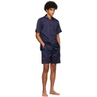 CDLP Navy Home Suit Short Sleeve Pyjama Set