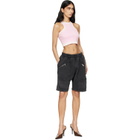 Off-White Pink Spray Off Stamp Tank Top