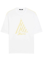 Jacquemus Le Tshirt Voiler Embroidered Cotton T-shirt White