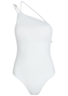 Max Mara Chappa One-shoulder Swimsuit White